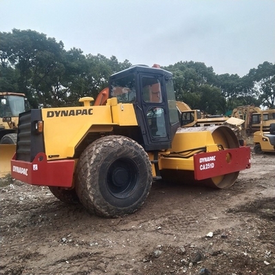 사용 된 9TON 일본 EPA 엔진 CA251 수압 도로 롤러 다이나팩 CA251 원본 페인트