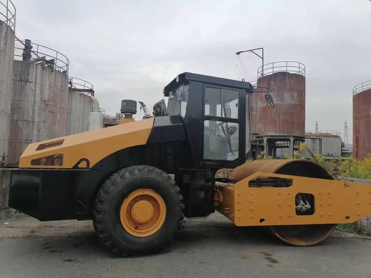 15톤 작동 무게 사용 된 Sany SSR220AC 도로 롤러 좋은 작업 상태