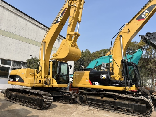 CAT 330D2 리우안 수압 실린더와 0.3M3 버킷으로 사용 된 발굴기 좋은 상태