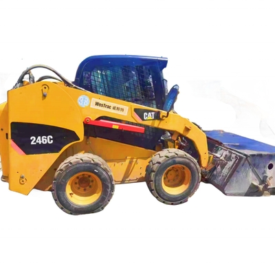 사용 된 CAT 246C 스키드 스티어 로더 휠 로더 더 나은 연료 경제와 지구 이동