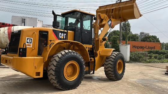 원래 색상 사용 된 CAT Caterpillar 966L 전면 로더 토지 이동 기계