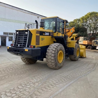 원본 일본 중고용 KOMATSU WA380 기계 정비 작업실용 대형 바퀴 로더
