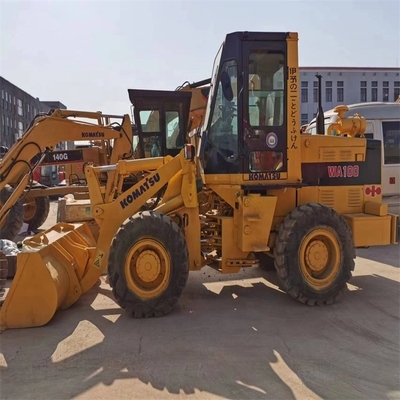 3톤 부하량 KOMATSU WA100 사용 된 바퀴 부하기 중장비 용품 상태