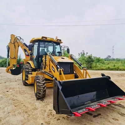 낮은 시간 CAT 420F 건축 재료 상점에서 우수한 상태의 배구 로더