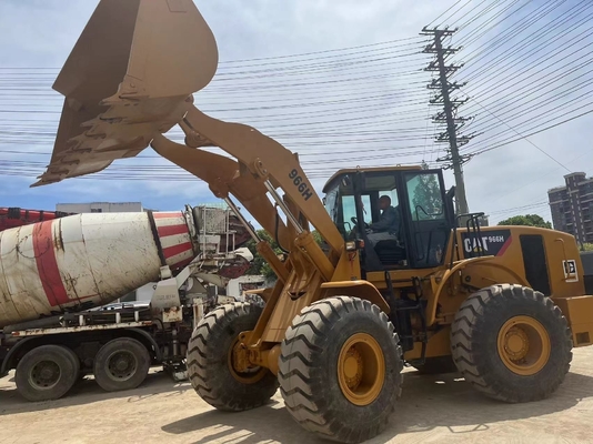 사용 된 휠 로더 CAT966H 6000 KG 기계 무게 다른 수압 펌프 포함
