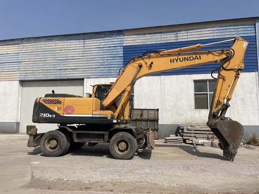 0-2000 작업 시간 사용 된 현대 210W-9 EPA 엔진과 원본 페인트가있는 발굴기