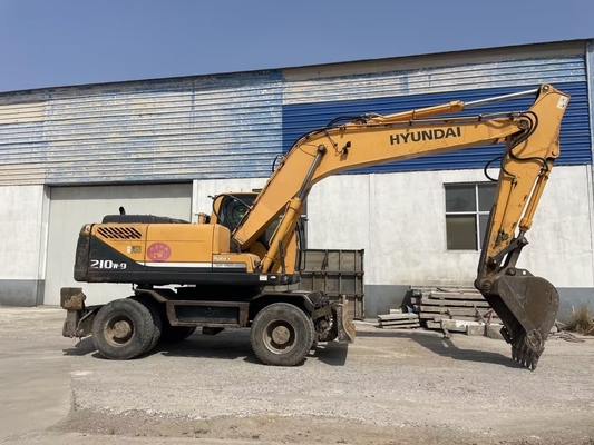 0-2000 작업 시간 사용 된 현대 210W-9 EPA 엔진과 원본 페인트가있는 발굴기