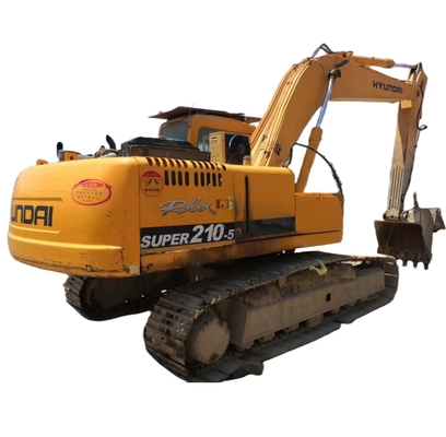 원본 페인트 21톤 한국 로브엑스210w-5 EPA 엔진 현대 210w-5 수압 발굴기