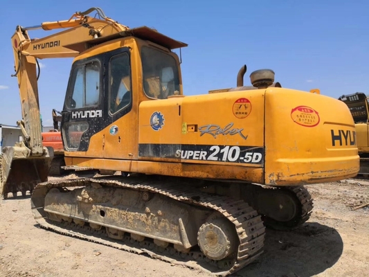 원본 페인트 21톤 한국 로브엑스210w-5 EPA 엔진 현대 210w-5 수압 발굴기
