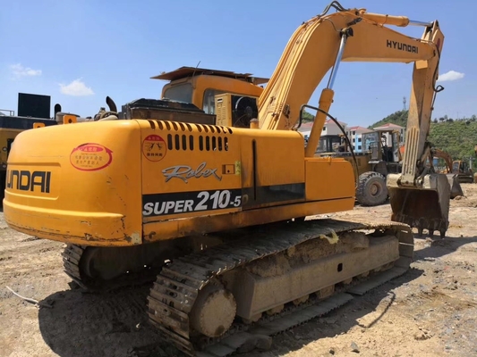 원본 페인트 21톤 한국 로브엑스210w-5 EPA 엔진 현대 210w-5 수압 발굴기