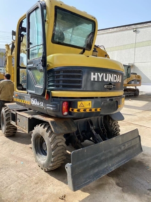 6TON 가동 무게 사용 된 디거 현대 60W-9 크롤러 기계 부드럽고 작동