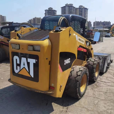 유니 엔진 오리지널 페인트 사용 된 Caterpillar 246C 바퀴 로더
