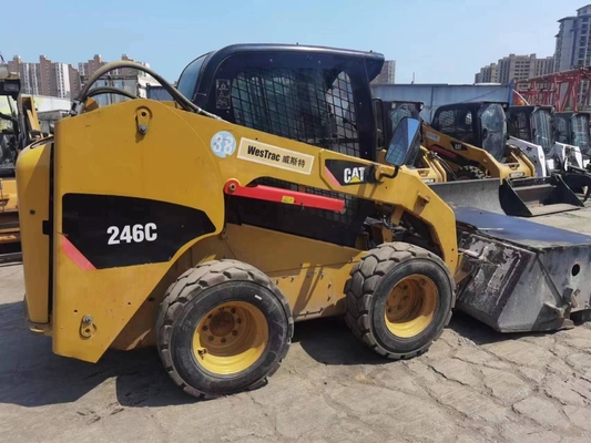 유니 엔진 오리지널 페인트 사용 된 Caterpillar 246C 바퀴 로더