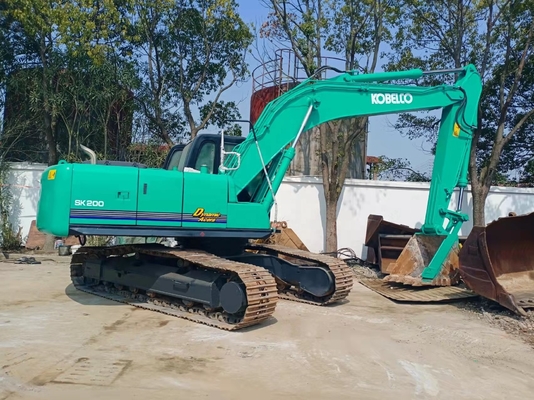사용 된 디거 코벨코 SK200 크롤러 발굴기 HINO 엔진 일본 핫 셀러