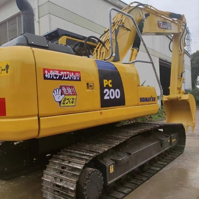 20000kg 기계 무게 사용 된 발굴기 코마쓰 pc200 크롤러 발굴기