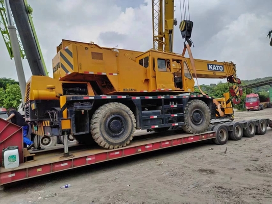 178/kw 카토 KR-35H 35TON 사용 된 크레인 일본 원본 수압 기계 작동 무게
