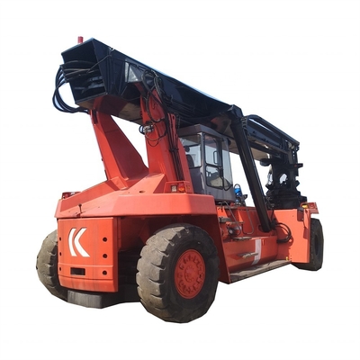 90% Kalmar Reach Stacker DRD450 타워 크레인 45톤 컨테이너 망원경 핸들러