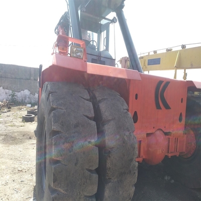 90% Kalmar Reach Stacker DRD450 타워 크레인 45톤 컨테이너 망원경 핸들러