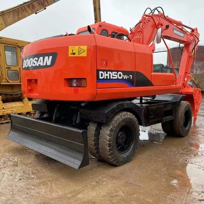 일본 Doosan DH150W-7 원본 페인트와 0.1m3 버킷 용량으로 발굴기 일본