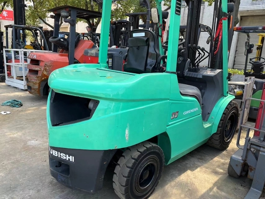 122mm 포크 너비 미쓰비시 FD35 3.5TON 중고 디젤 엔진 팔렛 리프팅 트럭