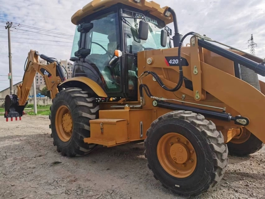 오리지널 페인트 9TON 일본 EPA 엔진 수압 후크 로더 카터필러 420F CAT420F