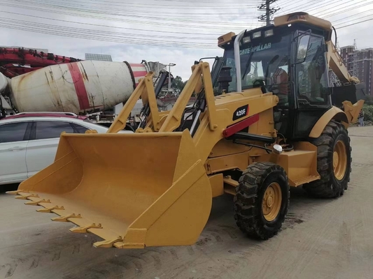 CAT 420F 일본의 리우안 수압 밸브와 함께 15톤의 작동 무게를 가진 배크호 로더