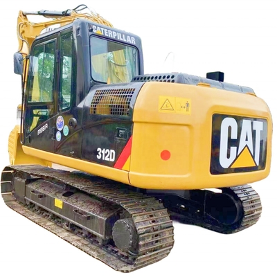12톤 일본 오리지널 페인트 디젤 발굴기 Caterpillar 312D 높은 운영 효율