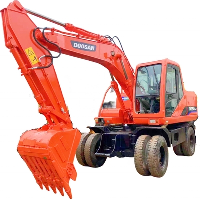 일본에서 사용 된 Doosan DH150W-7 15톤 크롤러 발굴기