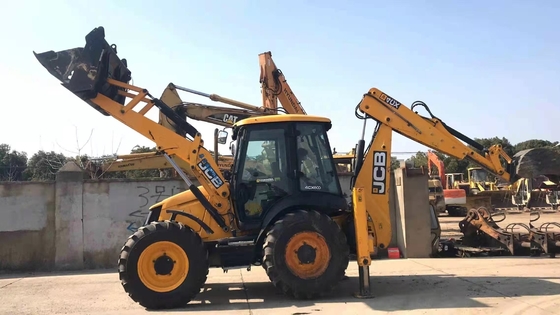 Jcb 4CX 사용 된 배크호 로더 20톤 일본 오리지널 페인트 로더 이동형 휠 로더