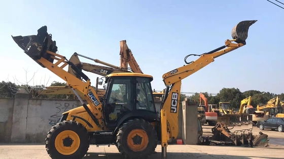 Jcb 4CX 사용 된 배크호 로더 20톤 일본 오리지널 페인트 로더 이동형 휠 로더