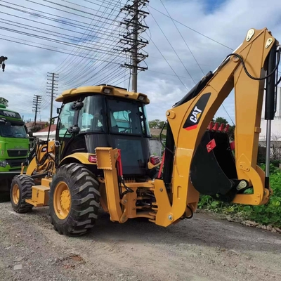 일본 오리지널 9TON EPA 엔진 큐미스 하이드롤릭 배크호 로더 CAT 420F 상하이