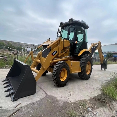 중고용 일본 오리지널 배크호 로더 사용 된 Caterpillar CAT 420F 가중 작업