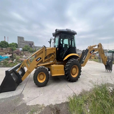 중고용 일본 오리지널 배크호 로더 사용 된 Caterpillar CAT 420F 가중 작업