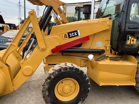 사용 된 일본 오리지널 페인트 로더 JCB 3CX 고 작동 효율 HINO 엔진