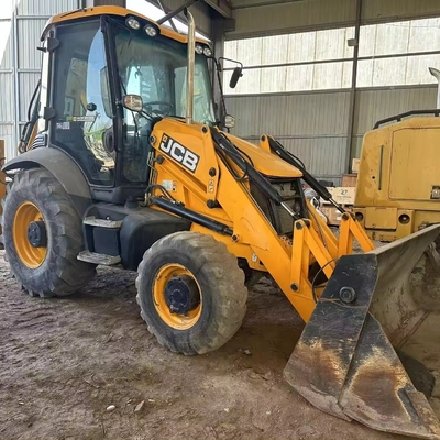 일본 오리지널 페인트 JCB 3CX CAT 엔진과 백호 로더