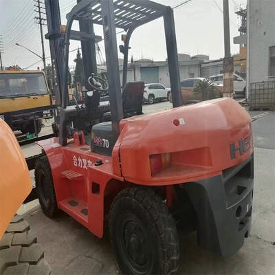 사용 된 HELI CPCD70 판매용 7톤 디젤 포크리프트 원본 엔진 사이드 셔프트