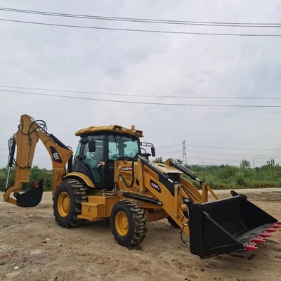 일본 오리지널 페인트 사용 된 배크호 로더 HINO 엔진 20톤 Caterpillar 420F를 위해