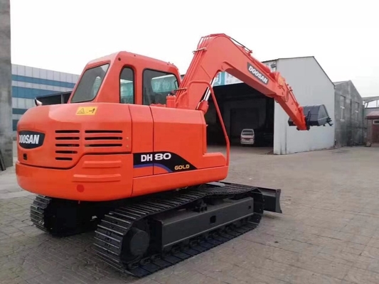 일본에서 사용 된 Doosan DH80 발굴기 원본 페인트와 Liyuan 수압 실린더