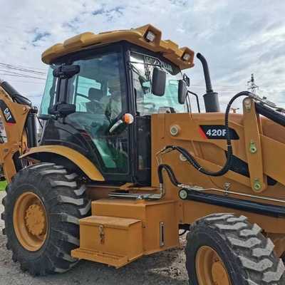 CAT 420F 20톤의 운용량과 0~2000시간의 작업시간을 가진 사용된 배크호 로더
