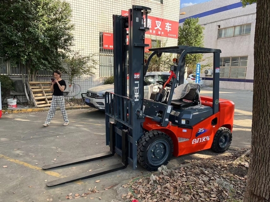 HELI 35 미니 3.5 톤 팔레트 리프팅 트럭 소 작업 시간 및 940mm 포크 폭