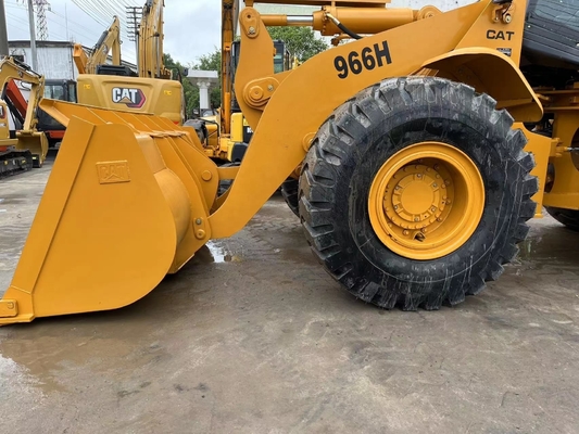 CAT 966H 휠 로더 4륜 구동으로 된 중고 건설 기계