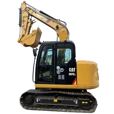 원본 일본 CAT MINI 크롤러 디거 307E2 톤 발굴기 7TON 운영 무게 27kW