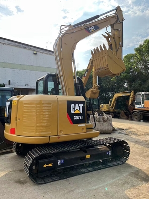 원본 일본 CAT MINI 크롤러 디거 307E2 톤 발굴기 7TON 운영 무게 27kW