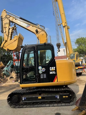 원본 일본 CAT MINI 크롤러 디거 307E2 톤 발굴기 7TON 운영 무게 27kW
