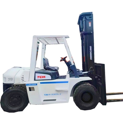 일본 TCM FD70 사용중인 포크리프트 원색, 무게 7000kg