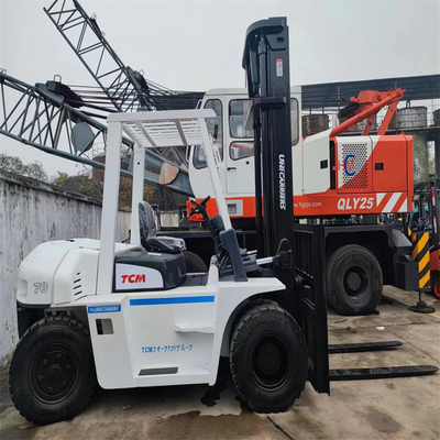일본 TCM FD70 사용중인 포크리프트 원색, 무게 7000kg