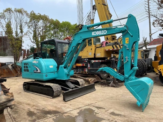 사용 된 KOBELCO SK60 미니 발굴기 낮은 작업 시간 및 파커 수압 실린더