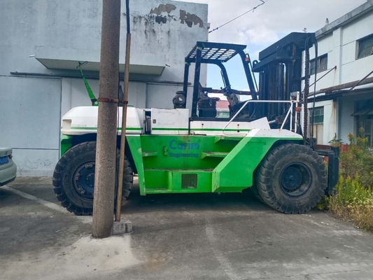 24000 KG 사용 된 KOMATSU 포크리프트 FD240 팔레트 올리는 트럭 수동 운영 24톤 트럭