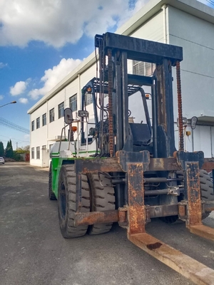 24000 KG 사용 된 KOMATSU 포크리프트 FD240 팔레트 올리는 트럭 수동 운영 24톤 트럭