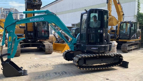 2021년 코벨코 SK55R 원본 엔진과 좋은 상태의 5톤 부착기 상하이